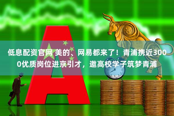 低息配资官网 美的、网易都来了！青浦携近3000优质岗位进京引才，邀高校学子筑梦青浦